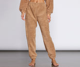 Cozier Than Ever Sherpa PJ Joggers Ins Street